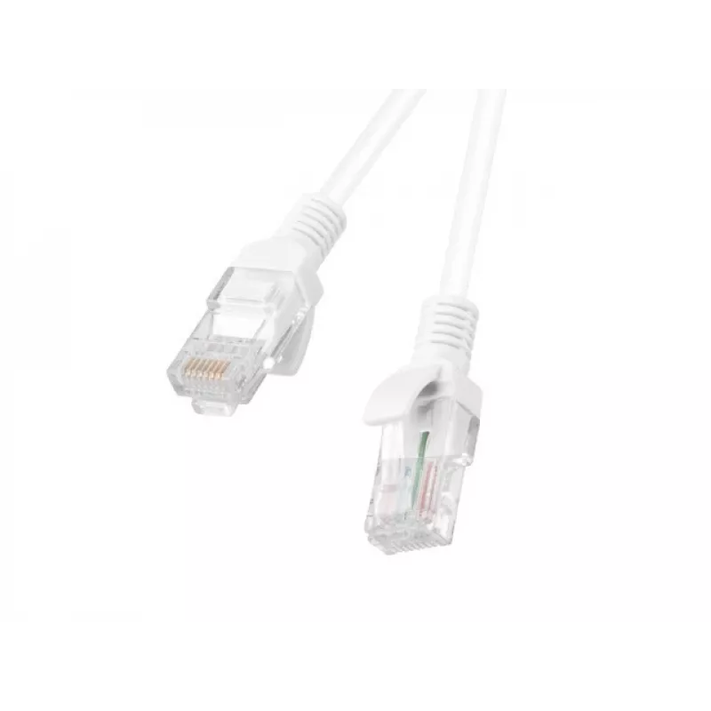 Kabel krosowy LANBERG Cat6 U/UTP 3 m biały, linka 26 AWG, RJ-45–RJ-45, 250 MHz, płaszcz PVC