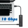 Hub USB-C, 4-porty 2x USB-A, 2x USB-C, Czarny