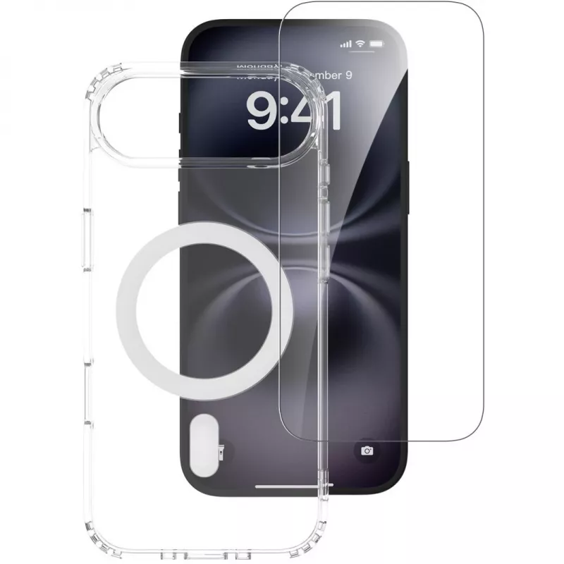 4smarts 360° Premium Protection zestaw ochronny do Apple iPhone Air, kompatybilny z MagSafe, przezroczysty
