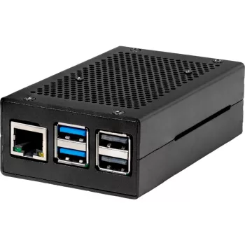 Joy-IT RB-AlucaseP5-01B Obudowa SBC Raspberry Pi Aluminium Czarna (RB-AlucaseP5-01B)