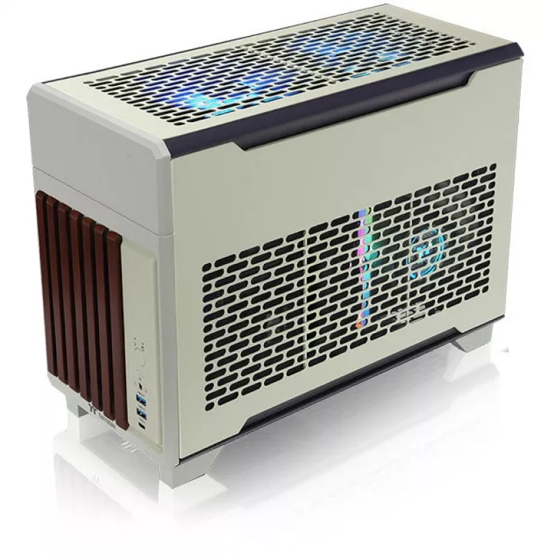 Mini obudowa THERMALTAKE TR100 WS Matcha zielony kompaktowa konstrukcja, obsługa mini-ITX/microATX