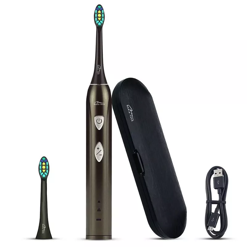 Szczoteczka do zębów Media-Tech SONIC WAVECLEAN Dla dorosłych Brązowa