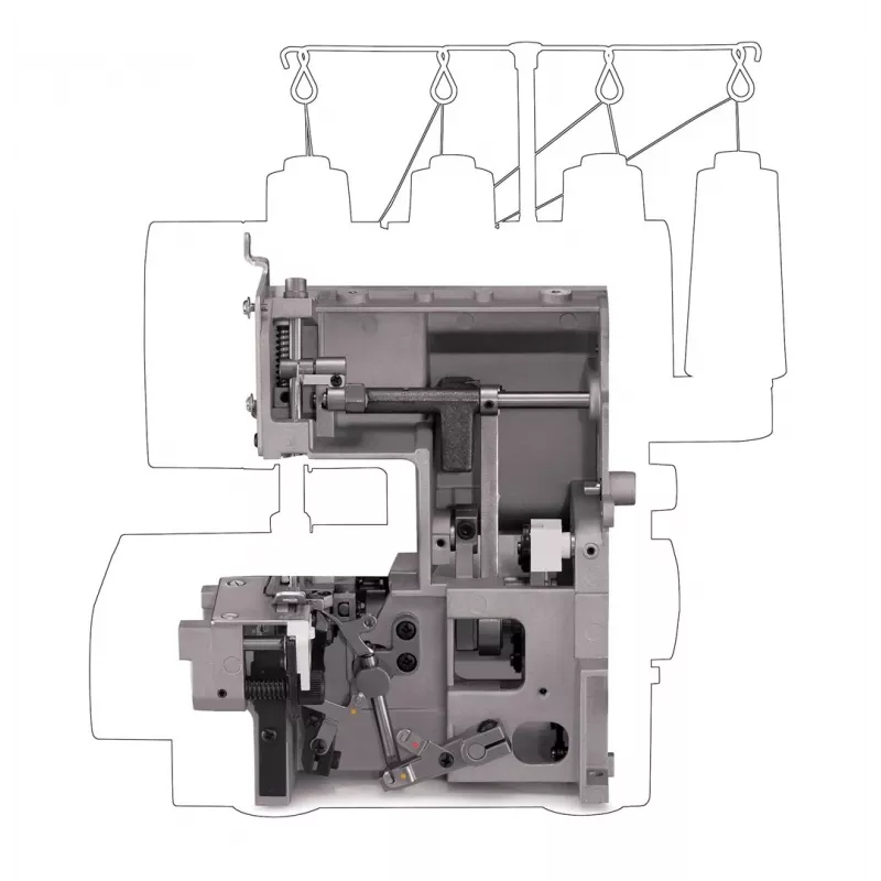 Overlock SINGER 14HD854 Heavy Duty elektryczny 120W szary