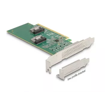Karta DeLOCK PCI Express 4.0 x16 na 4 x SFF-8639 NVMe - Bifurkacja - Niski profil