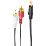 shiverpeaks BS30832-G Kabel audio 1,5 m 3.5mm 2 x RCA Czarny (BS30832-G)