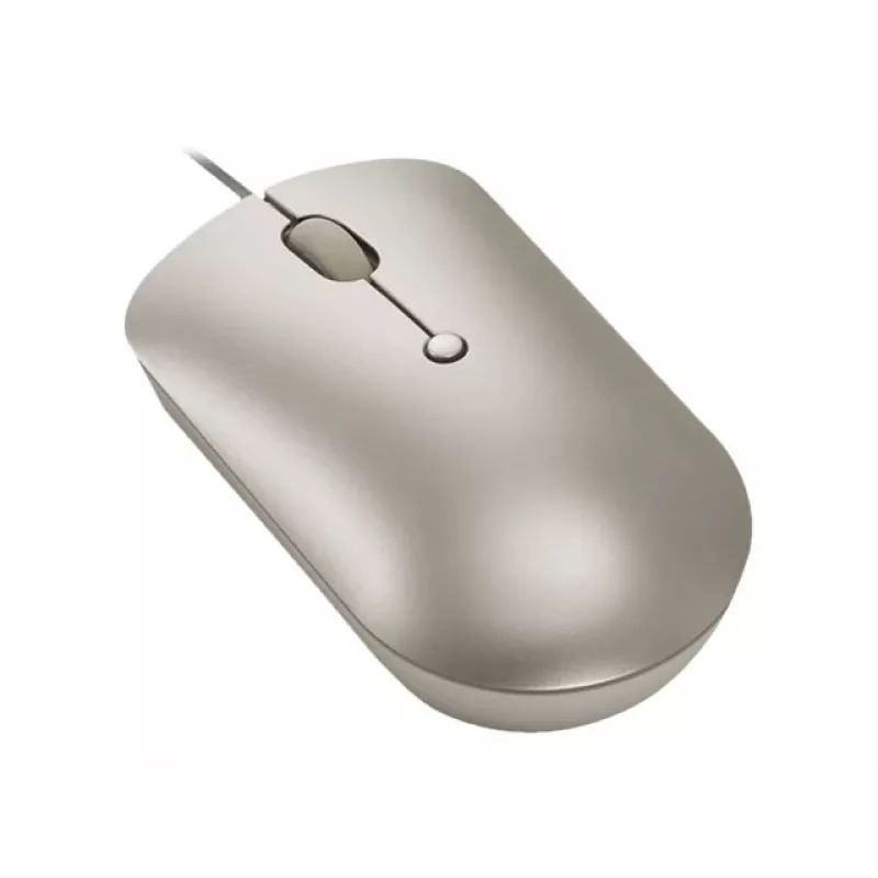 Przewodowa mysz biurowa Lenovo 540 Ambi Unibody USB Type-C Optyczna 2400 DPI Piaskowa