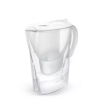Dzbanek filtrujący wodę BRITA Marella z wkładem Maxtra Pro, zbiornik na wodę 2,4 l, biały, ergonomiczny uchwyt