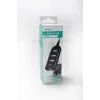 VAKOSS hub USB TC-234UX — 4-portowy hub USB 2.0, zasilanie DC (5V, 1A), czarny