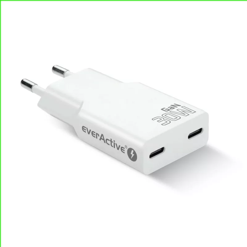Zasilacz sieciowy everActive SC-385Q Super cienki QC 4 Fast Charging — Szybka ładowarka USB, kompaktowa konstrukcja