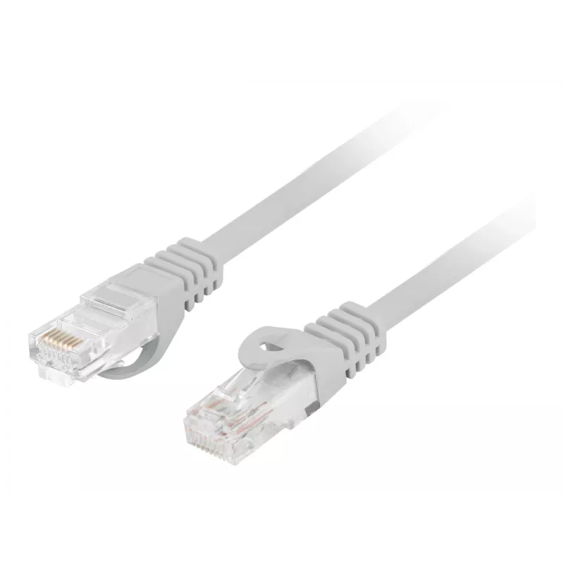 Kabel sieciowy LANBERG PCU6-10CU-1000-S Cat6 U/UTP RJ-45 prosty 10 m szary