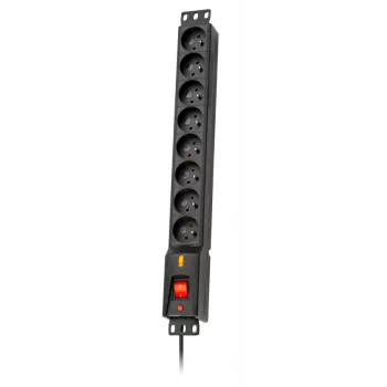 LESTAR LXARM 810 G-A K.:CZ 1,5M 19PDU Czarny 8 gniazd AC 230 V 1,5 m