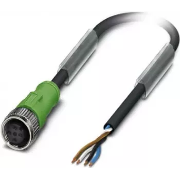 Kabel czujnikowo-aktuatorowy M12 prosty 4-styk. 10 m SAC-4p-1 - Przewód - Kabel czujnikowy/aktuatorowy (1446333)