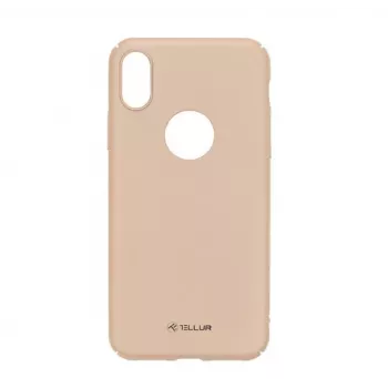 Etui ochronne do telefonu Tellur Cover Super cienki dla iPhone X/XS — złote wykończenie, ultracienki profil