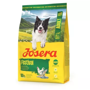 Sucha karma dla psa JOSERA Adult Festival 3 kg — kompletna dieta dla dorosłych psów z kurczakiem i ryżem