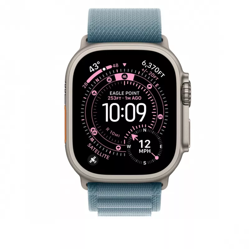 Opaska Apple MFTH4ZM/A akcesoria do smartwatchy niebieski Titanium