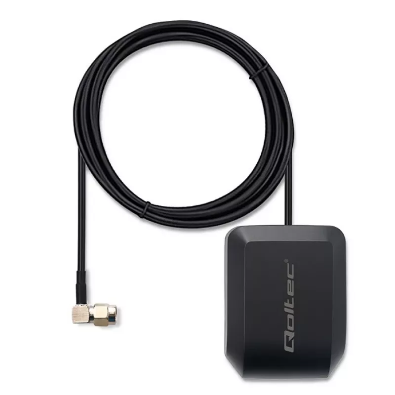 Antena GPS/GLONASS QOLTEC 28 dBi 50 W ze złączem SMA kątowym