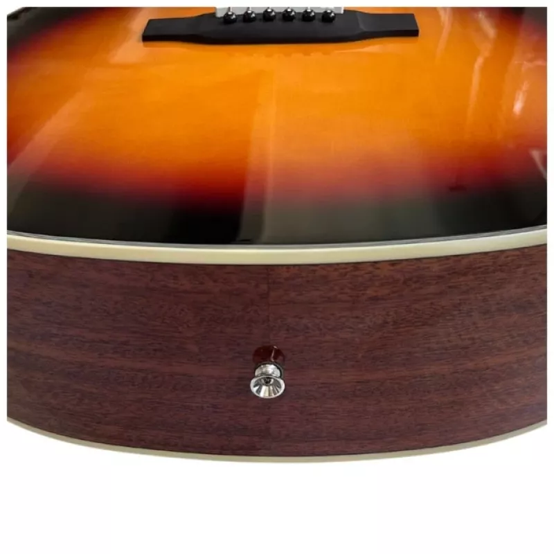 Gitara elektroakustyczna V-tone VEAG1 CE 4/4 Wood — pełnowymiarowy dreadnought, wycięcie, świerkowy top, mahoń tył i boki, wbudowany przedwzmacniacz