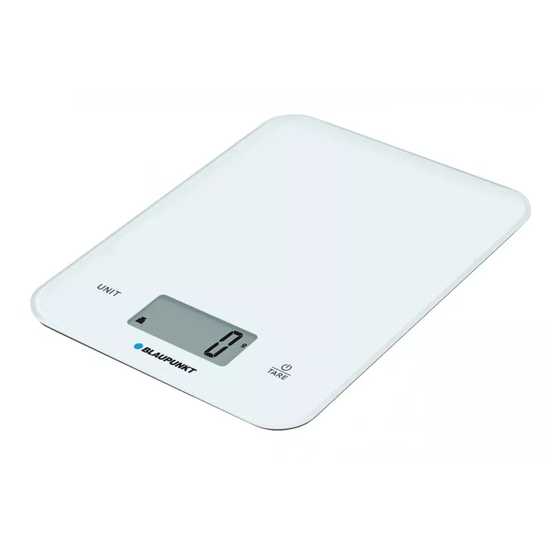 Waga kuchenna BLAUPUNKT FKS401 — biała, maks. 10 kg, dokładność 1 g, sterowanie dotykowe