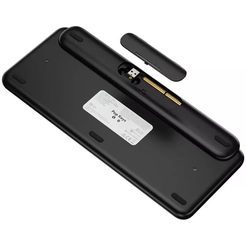 Logitech POP Keys Bezprzewodowa mechaniczna klawiatura Mini QWERTY z klawiszami emoji