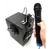 Mikrofon karaoke MEDIA-TECH MT395 Accent Pro — przewodowy, czarny, włącznik/wyłącznik, maks. zasięg 20 m, komplet 2 szt.