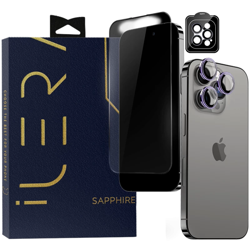 iLera Sapphire Ultra + Glass do iPhone 15 Pro Max