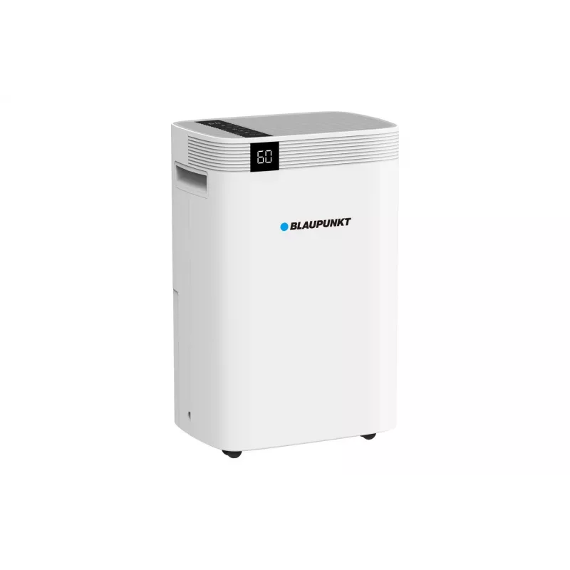 Osuszacz powietrza BLAUPUNKT ADH601 — zbiornik 2,5 l, 16 l/24h, 245 W, 48 dB, Wi‑Fi, do 20–40 m², biały
