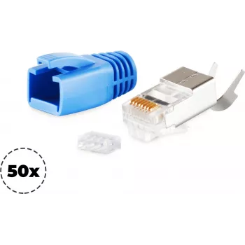 Złącze przewodowe RJ-45 ShiverPeaks 72067-50B niebieskie