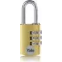 Kłódka Yale YE3CB/38/131/1/GO 38 mm złota z zamkiem szyfrowym (YE3CB/38/131/1/GO)