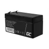 Akumulator bezobsługowy (VRLA) zielony Cell AGM17 12 V 1.2 Ah — wysokość 52 mm, 43×97 mm, 0.5 kg