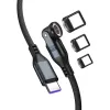 Kabel USB-C 4smarts GravityCord 240W 1.8 m – ładowanie USB-C do USB-C o wysokiej mocy i przesył danych