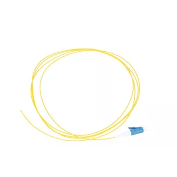 Pigtail LC/PC single-mode Extralink 1.5 m, 900 µm G.657.A1 FTTH, żółty, Easy-strip