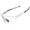 Rockbros 10172 UV400 białe fotochromowe okulary rowerowe