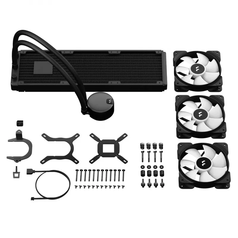 Fractal Design Lumen S36 v2 RGB Chłodzenie procesora All-in-one cieczowe 12 cm Czarny 1 szt.
