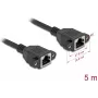 DeLOCK 90787 Kabel sieciowy Czarny 5 m Cat6a S/FTP