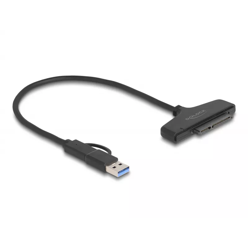 DeLOCK Konwerter USB na SATA 6 Gb/s USB Type-C Type-A 0,3 m