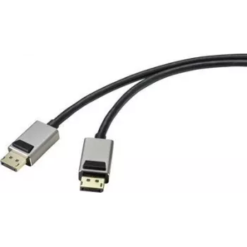 SpeaKa Professional Kabel połączeniowy DisplayPort DisplayPort [1x wtyk DisplayPort - 1x wtyk DisplayPort] 1,00 m Czarny (SP-9510448)