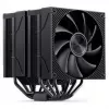 Chłodzenie procesora Jonsbo CA90 Dual-Tower z 1×130mm i 1×120mm wentylatorami PWM ARGB, czarne