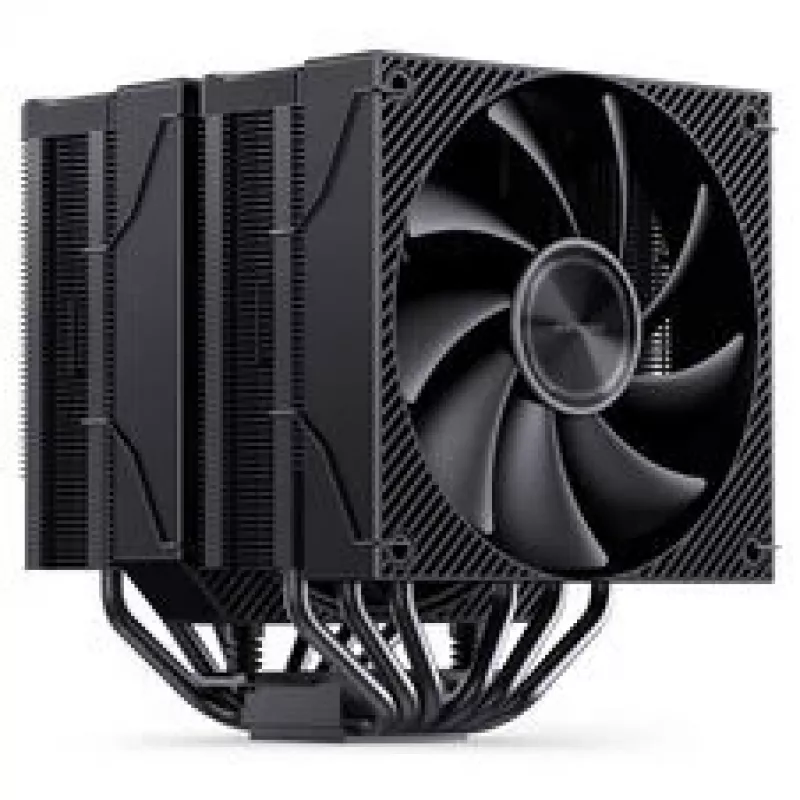Chłodzenie procesora Jonsbo CA90 Dual-Tower z 1×130mm i 1×120mm wentylatorami PWM ARGB, czarne