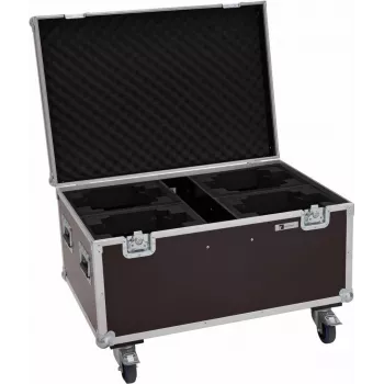 Flightcase Roadinger 4x LED TMH-X4 z kółkami — wytrzymały futerał transportowy na 4 reflektory LED TMH-X4