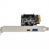 SilverStone ECU03 - adapter USB - PCIe 2,0 x2 Low Profile - USB-C 3,1 x 1 + USB-C x 1 (SST-ECU03)