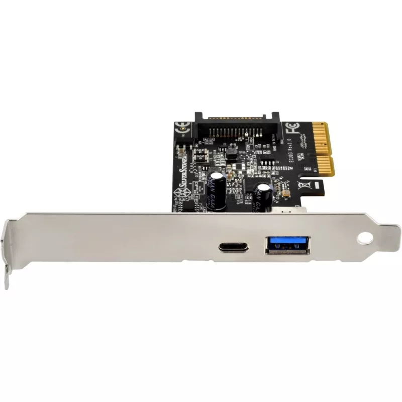 SilverStone ECU03 - adapter USB - PCIe 2,0 x2 Low Profile - USB-C 3,1 x 1 + USB-C x 1 (SST-ECU03)