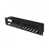Organizator kabli do montażu w szafie rack 19 cali 2U LANBERG AK-1705-B, czarny