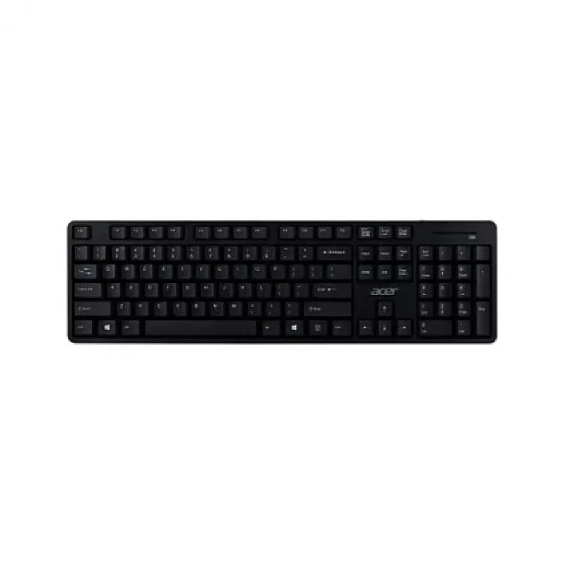 Bezprzewodowy zestaw klawiatury i myszy Acer Combo 100 — RF Wireless, pełnowymiarowa QWERTZ niemiecka, czarna