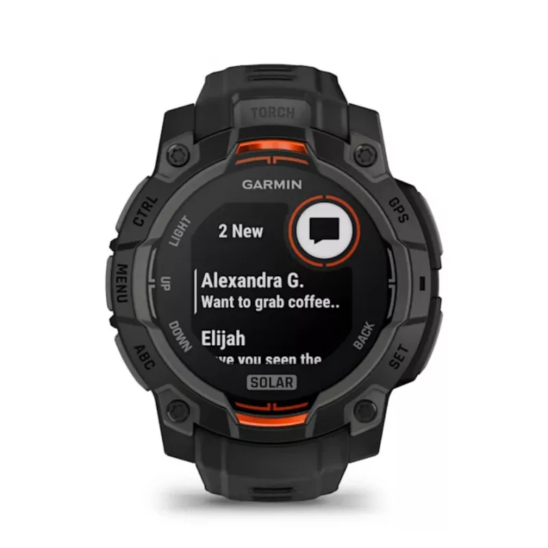 Garmin Instinct® 3 – 45 mm, Zegarek solarny Czarny
