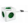 Allocacoc PowerCube Extended Type E przedłużacz 1.5 m 5 gniazd AC Wewnątrz Zielony