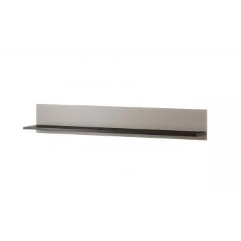 Zestaw półek wiszących Cama Meble SOHO 125×20×20 cm, płyta wiórowa, kaszmir/czarny, 2 szt.