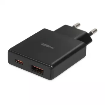 iBOX C-43 Slim GaN PD30W Ładowarka ścienna, Czarny