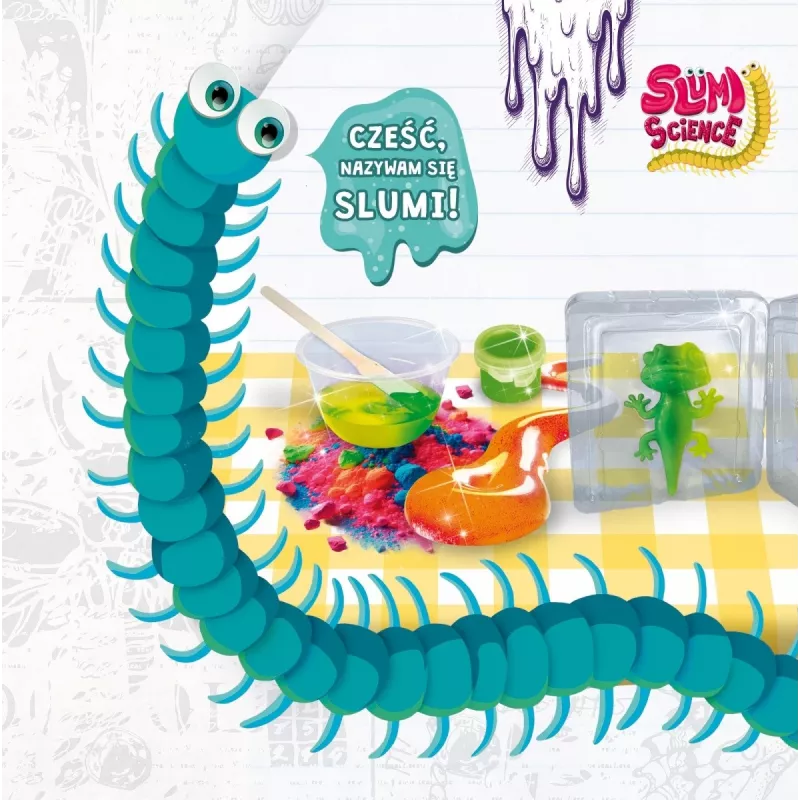 Edukacyjna ściskanka Liscianigiochi Slumi Science Chameleon 304-PL110971 — praktyczna zabawka naukowa
