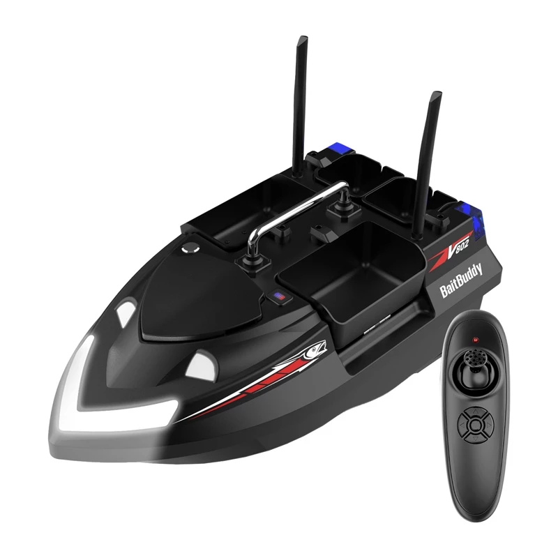 Łódź zanętowa Flytec V802 z akumulatorem 12000 mAh, czarna