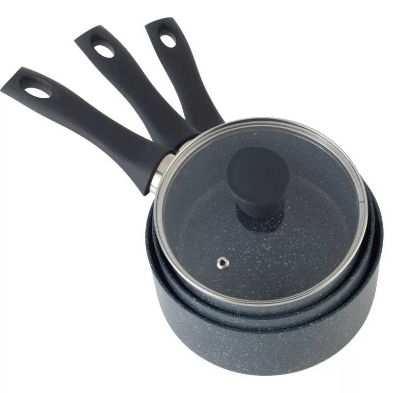 Zestaw patelni Russell Hobbs RH02818EU7, 5-częściowy zestaw kamionkowych naczyń kuchennych